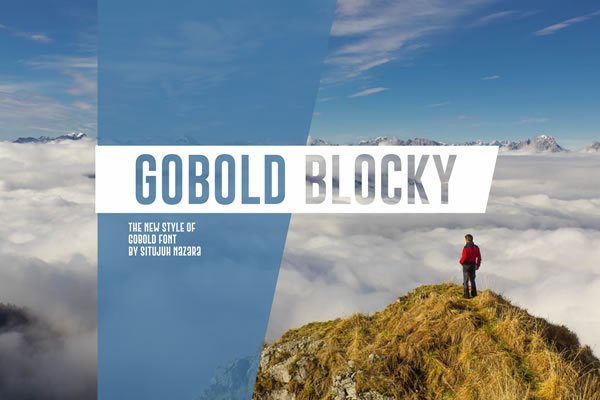 Gobold Blocky Font - Featured Image
