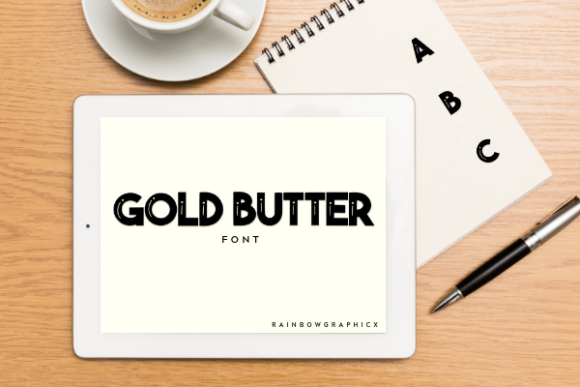 Gold Butter Font - Featured Image