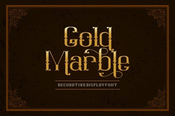 Gold Marble Font - Featured Image