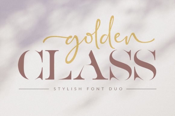 Golden Class Font - Featured Image