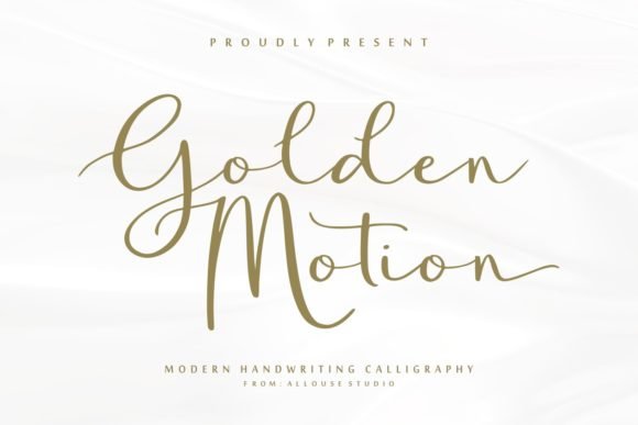 Golden Motion Font - Featured Image