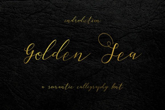 Golden Sea Font - Featured Image