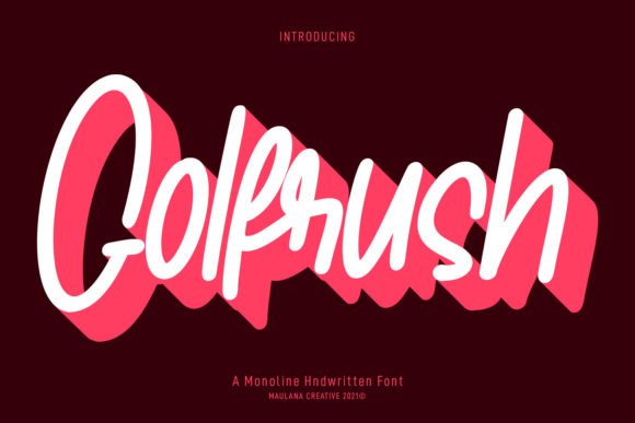 Golfrush Font - Featured Image