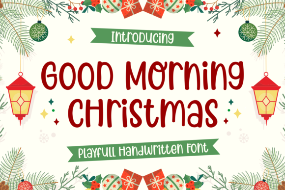 Good Morning Christmas Font - Featured Image