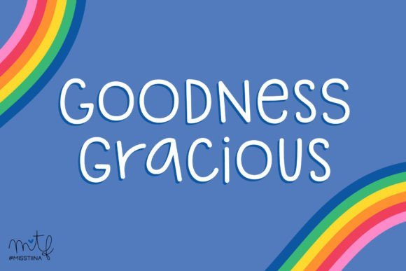 Goodness Gracious Font - Featured Image