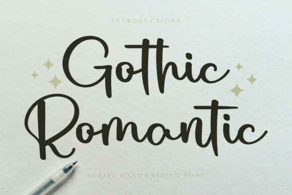 Gothic Romantic Font - Featured Image