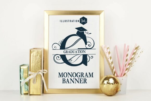 Graduation Monogram Banner Family Font - Featured Image