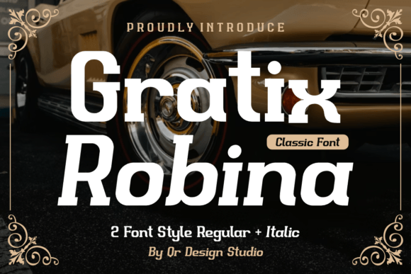 Gratix Robina Font - Featured Image