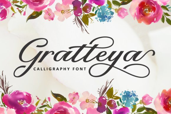 Gratteya Script Font - Featured Image