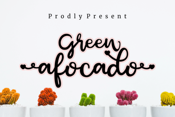 Green Afocado Font - Featured Image