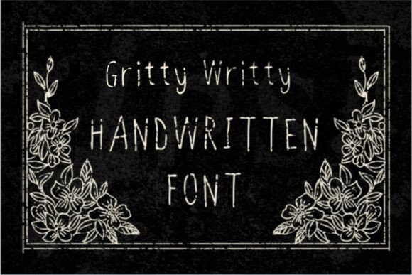 Gritty Writty Font - Featured Image