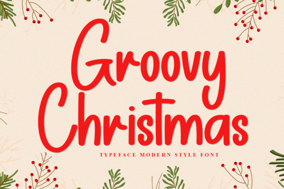 Groovy Christmas Font - Featured Image