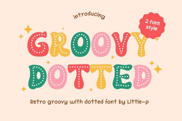 Groovy Dotted Font - Featured Image