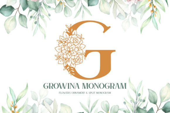 Growina Monogram Font - Featured Image