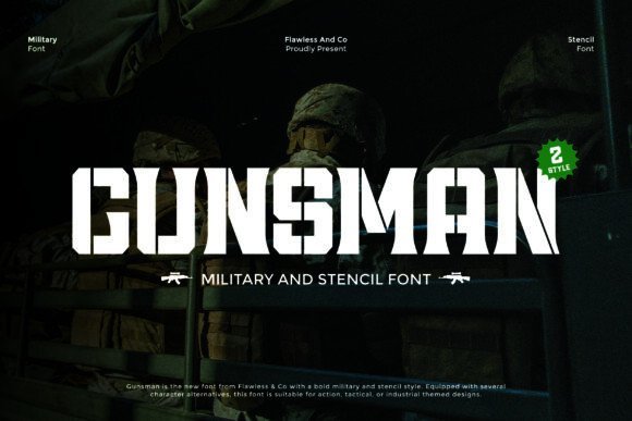 Gunsman Font - Featured Image