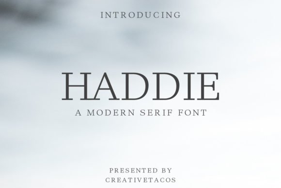 Haddie Family Font - Featured Image