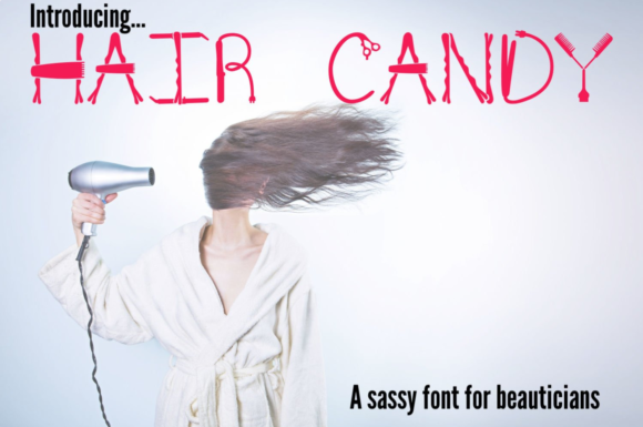 Hair Candy Sassy Font for Beauticians Font - Featured Image