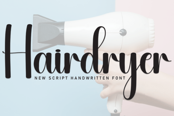 Hairdryer Font - Featured Image