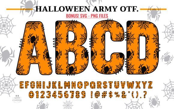 Halloween Army Spider Font - Featured Image