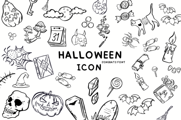 Halloween Icon Font - Featured Image