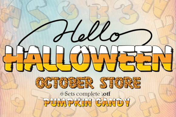 Halloween Pumpkin Candy Font - Featured Image