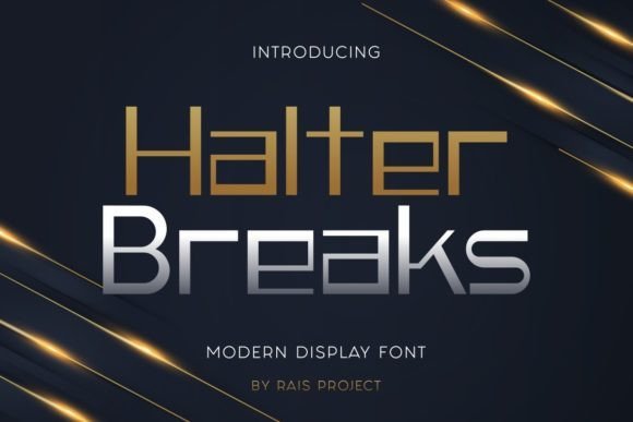 Halter Breaks Font - Featured Image