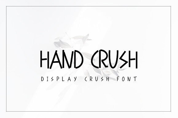 Hand Crush Font - Featured Image