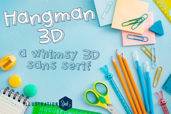 Hangman 3d Font - Featured Image