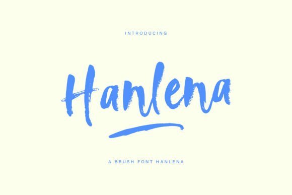 Hanlena Brush Font - Featured Image