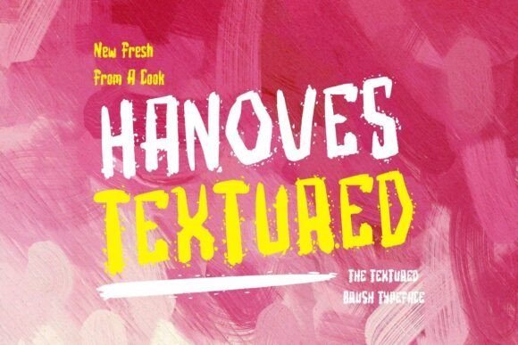 Hanoves Textured Font - Featured Image