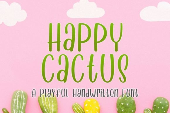 Happy Cactus Font - Featured Image