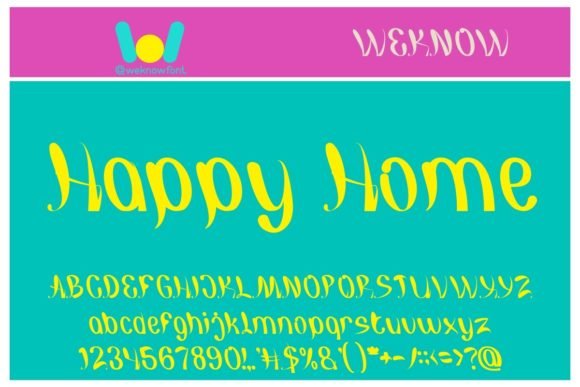 Happy Home Font - Featured Image