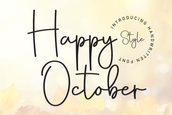 Happy October Font - Featured Image