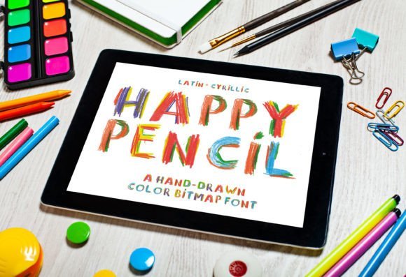 Happy Pencil Font - Featured Image