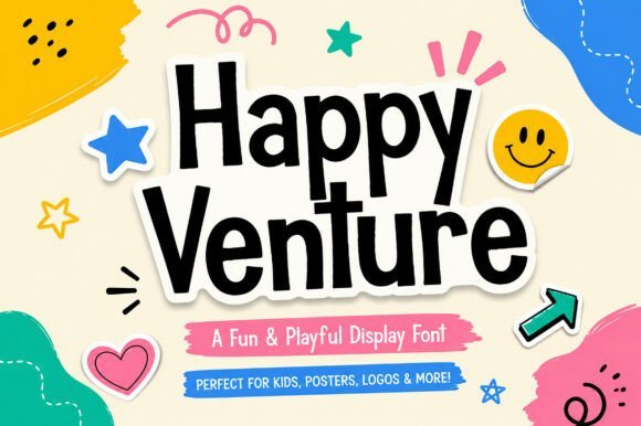 Happy Venture Font - Featured Image