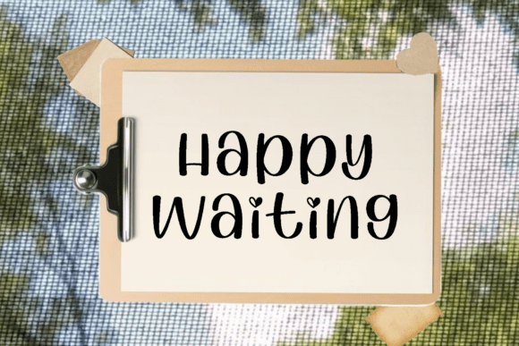 Happy Waiting Font - Featured Image