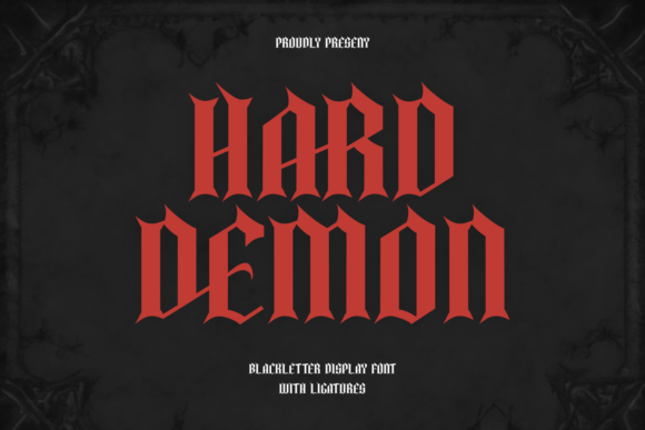 Hard Demon Font - Featured Image