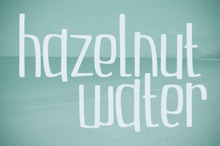 Hazelnut Water Font - Featured Image