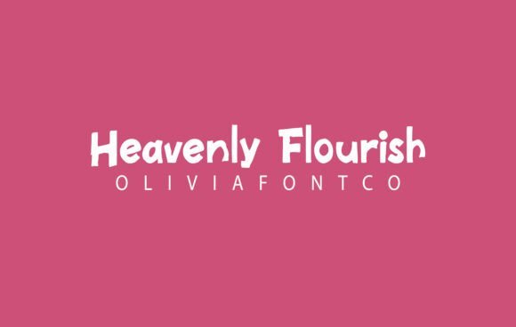 Heavenly Flourish Font - Featured Image