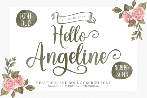 Hello Angeline Font - Featured Image