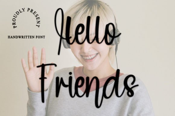 Hello Friends Font - Featured Image