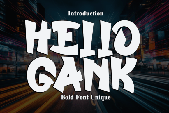 Hello Gank Font - Featured Image