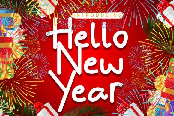 Hello New Year Font - Featured Image