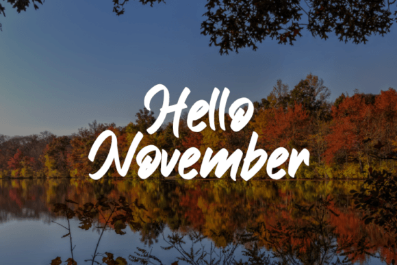 Hello November Font - Featured Image