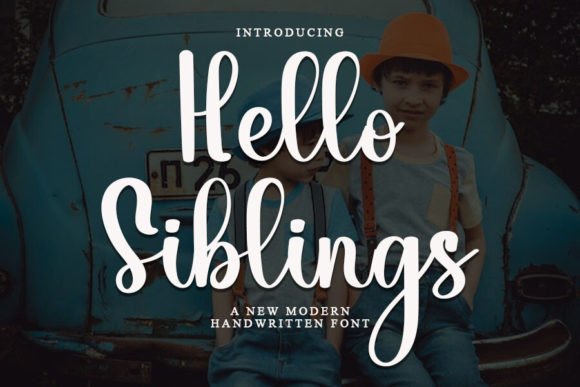 Hello Siblings Font - Featured Image