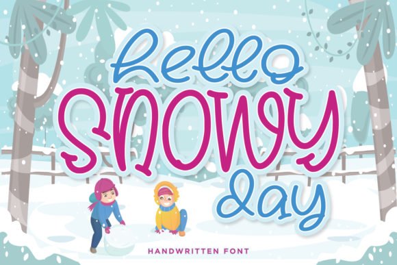 Hello Snowy Day Font - Featured Image