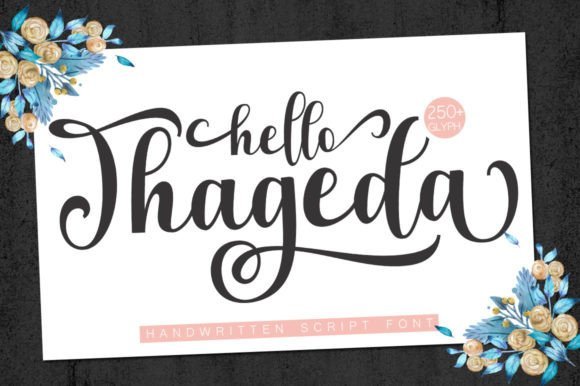 Hello Thageda Font - Featured Image