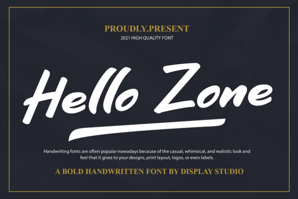 Hello Zone Font - Featured Image