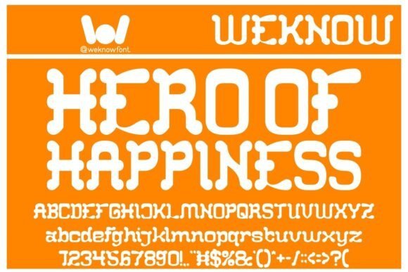Hero of Happiness Font - Featured Image