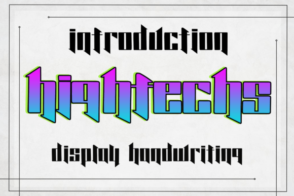 Hightechs Font - Featured Image